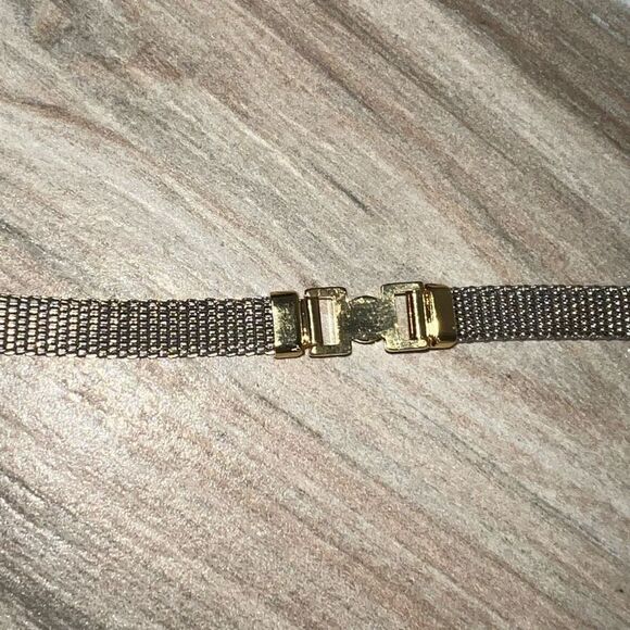 Mesh Rhinestone Bracelet Women Retro Silver Tone Tennis Wrap Classic Core Retro - Picture 1 of 9
